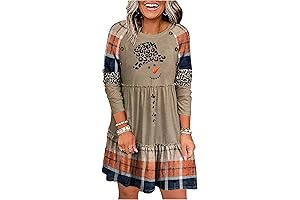 Snowman Style Dress - Women's Christmas Holiday Snowman Dress