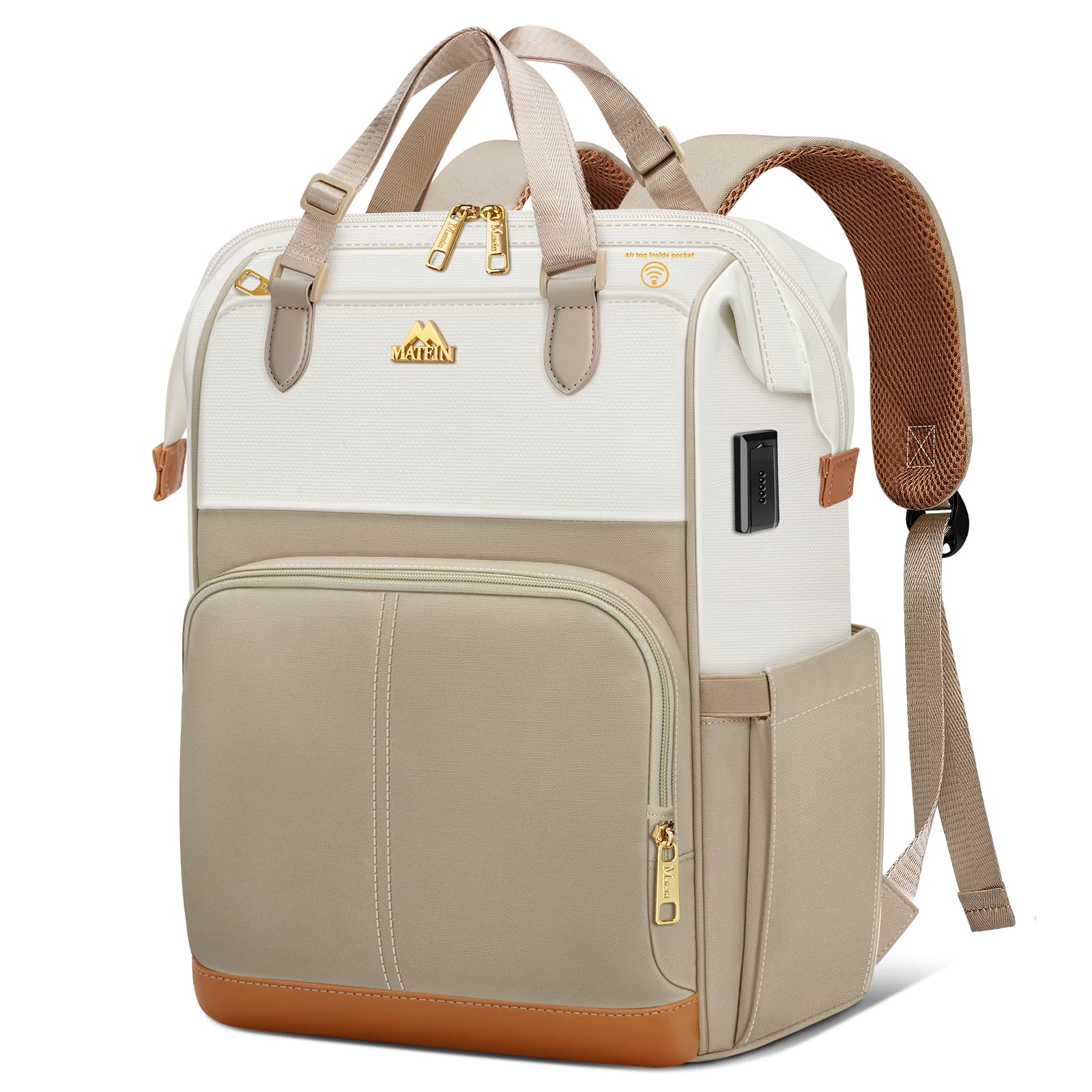 MATEIN Anti Theft Backpack (Beige Khaki)
