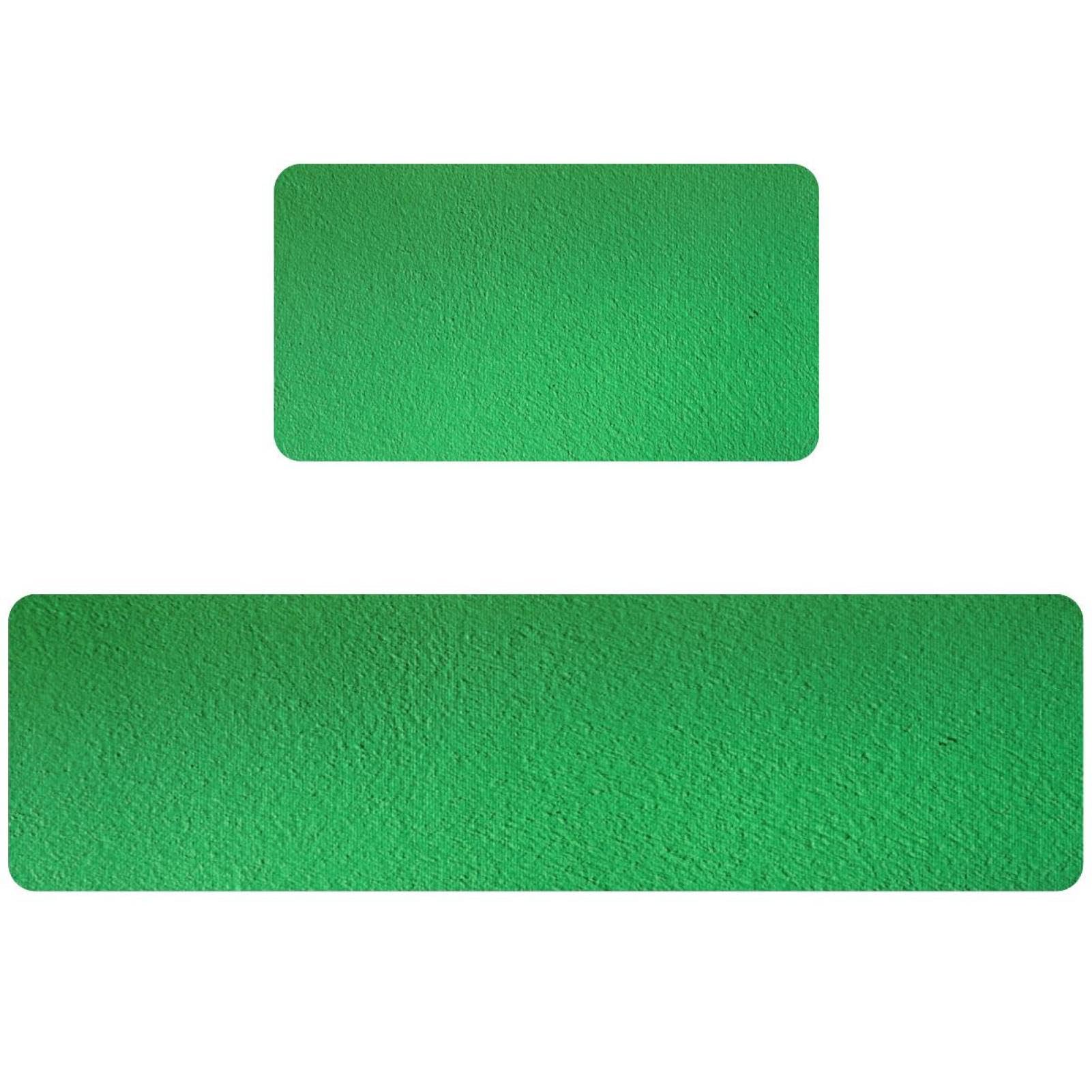 Tapis de cuisine absorbant pour buanderie et couloir, lot de 2 tapis lavables vert ciment