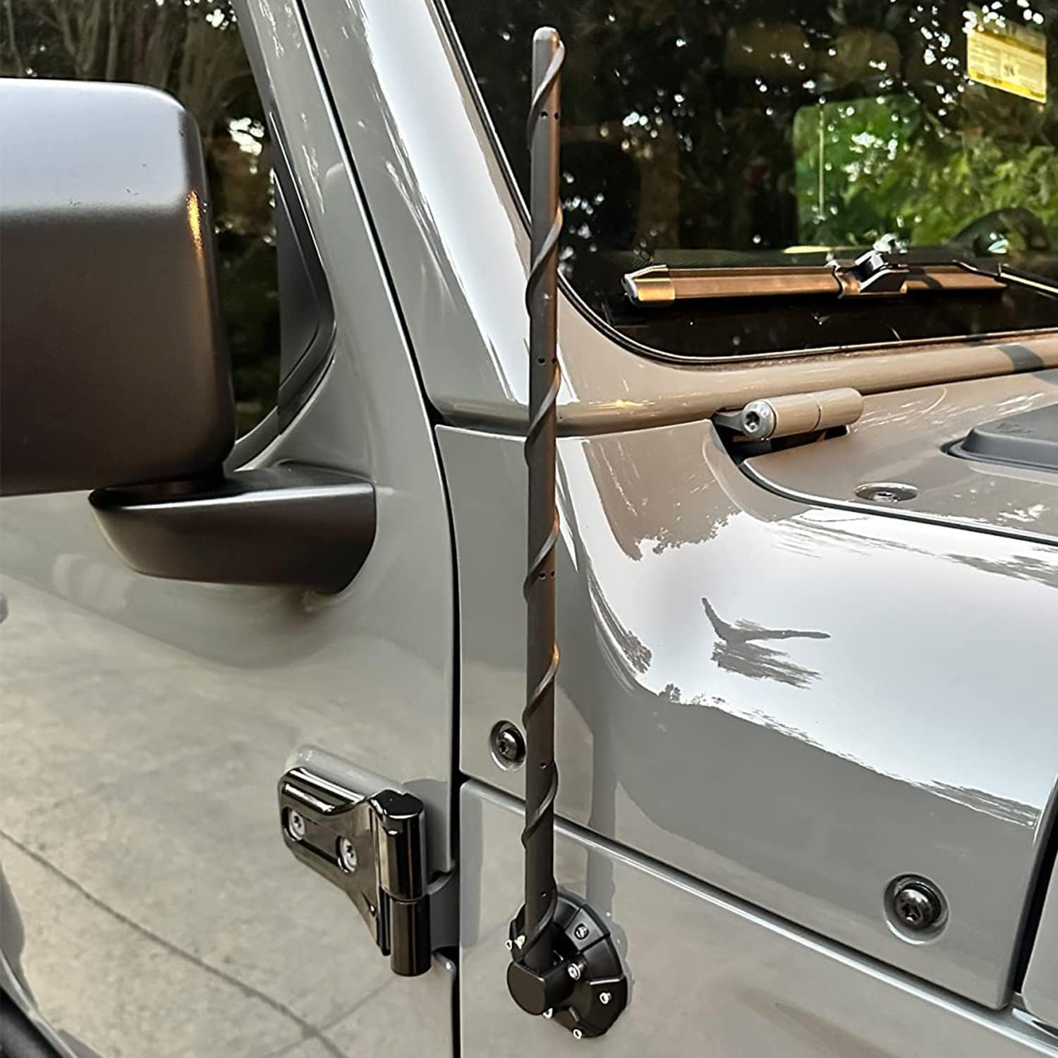 16 Inch Antenna for Jeep Wrangler Accessories JK JL Unlimited Sahara Rubicon Sport Willys 4xe Gladiator JT Mojave 2007-2026, Jeep OEM Antenna Replacement for FM AM Car Radio Reception