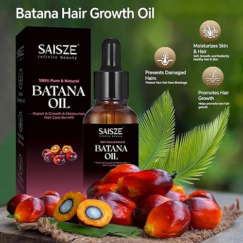 Miniatura 3 de Aceite de batana para el crecimiento del cabello, aceite orgánico de Honduras, nutre el cuero cabelludo, fortalece el cabello, 2.0 fl oz