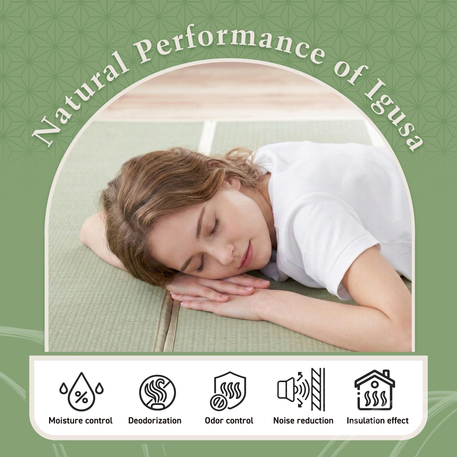 Tatami Mat – Foldable Japanese Tatami Mat Igusa Mattress, Rush