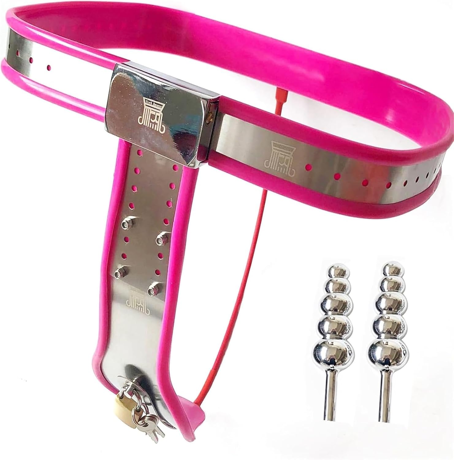 Bondage Chastity Belt for Women with Vaginal Plug and Anal Plug, Fetish Slave, Invisible Chastity Belt, Bondage SM, Sexy Panties, Bondage Device, Erotic Sex Toy for Women