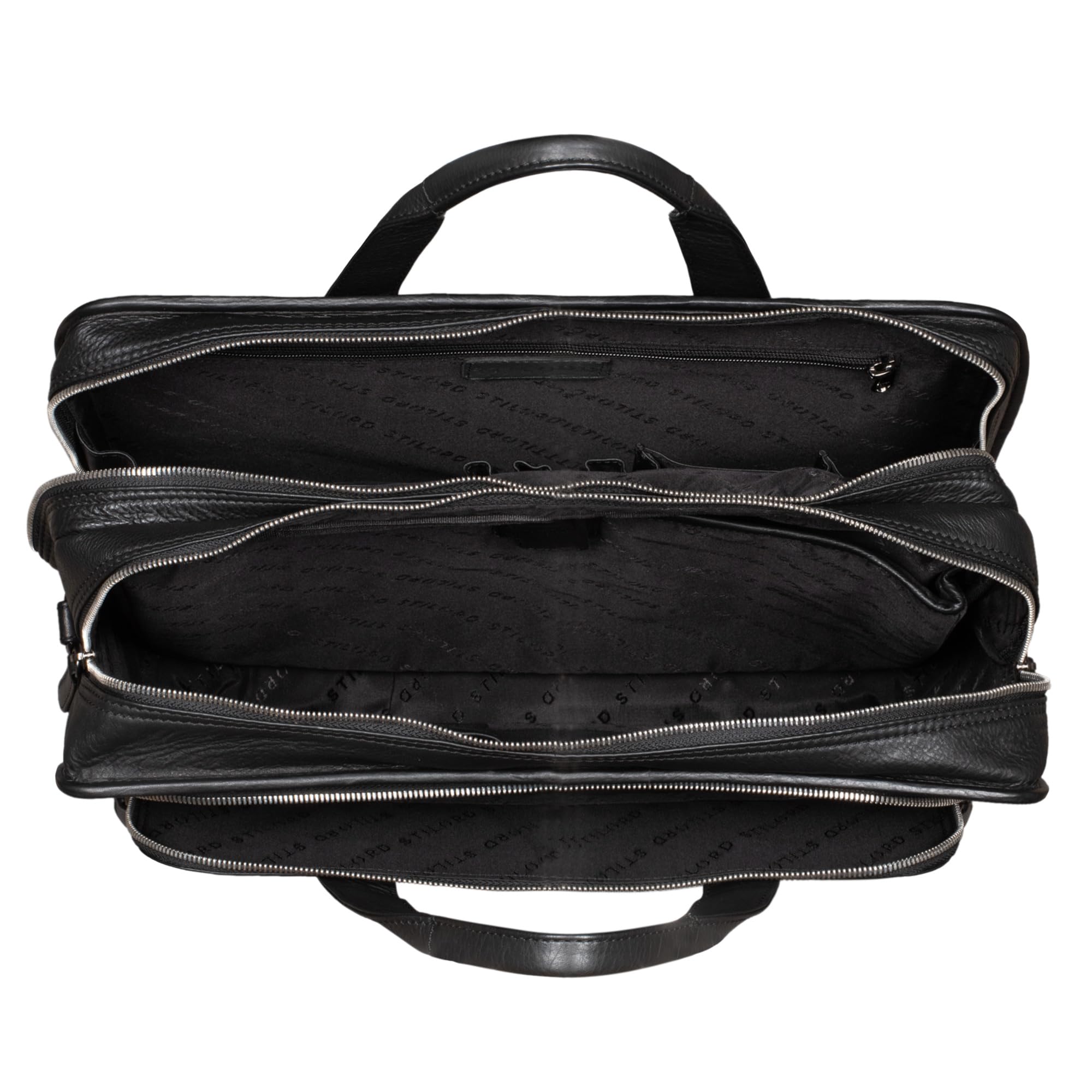 STILORD 'Yves' Serviette Cuir XL Homme pour Ordinateur 15.6 Grand Pouces Porte-Documents Sac à Bandoulière Sac de Professeur