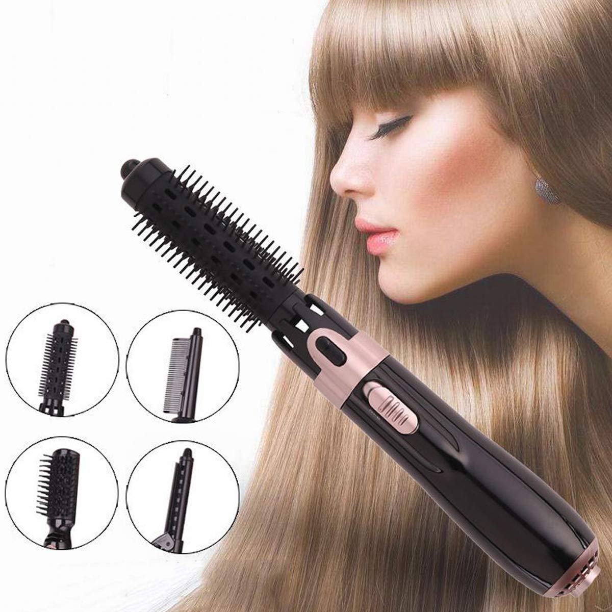 Hair Dryer Brush, Hot Air Hair Brush Comb, 5 in 1 Hot Air Brush Hair