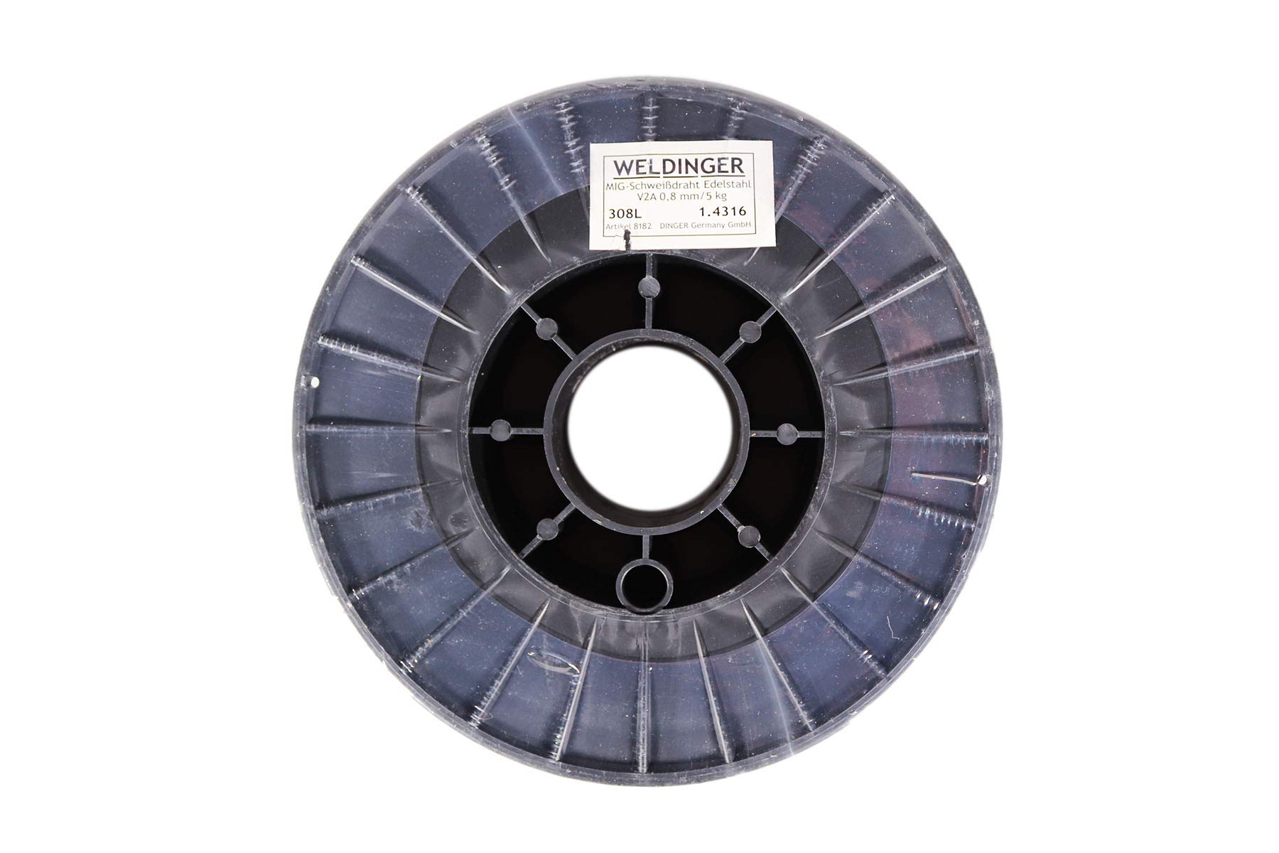 WELDINGER Edelstahl-Schweißdraht V2A 0,8 mm 5,0 kg D200 (MIG/MAG Schweißzubehör)