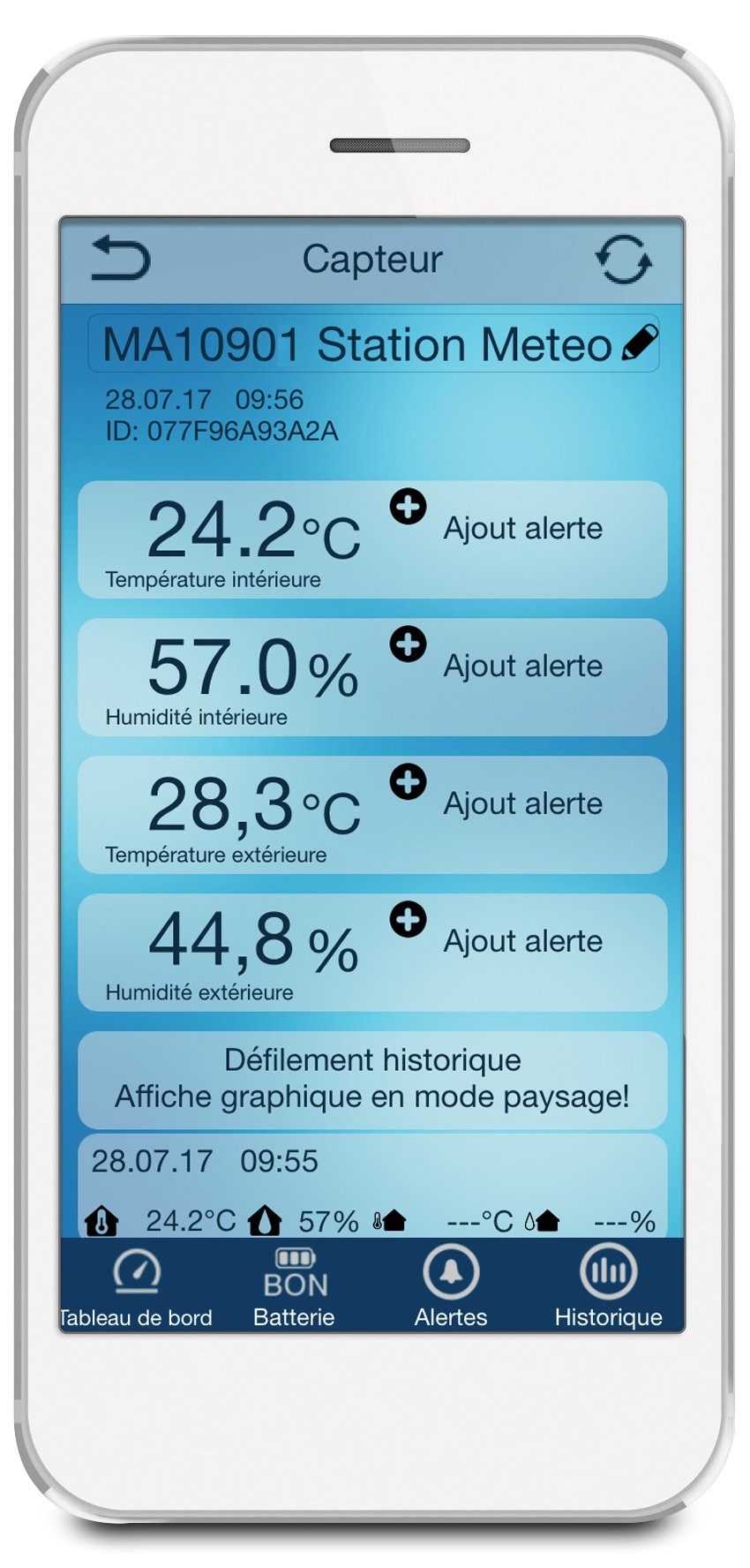 La Crosse Technology - MA10901 Station météo connectée (avec passerelle en option) - Noir