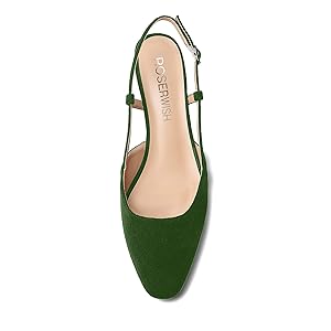 Amazon.com | ROSERWISH Women's Suede 1.5 Inch Low Heel