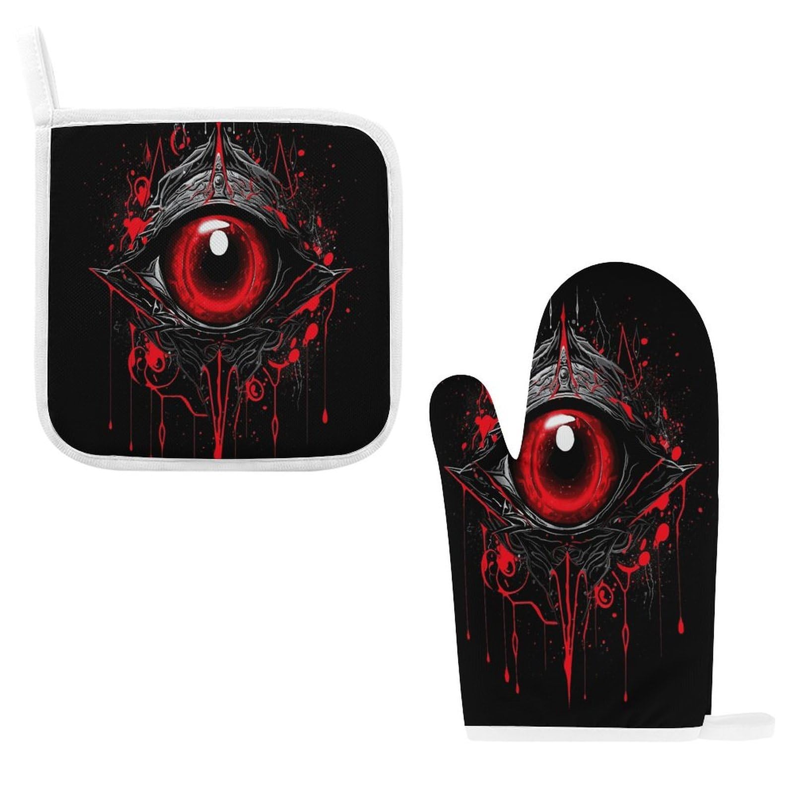 Fodpand Style Eye Of Hell Oven Mitts And Pot Holders Sets