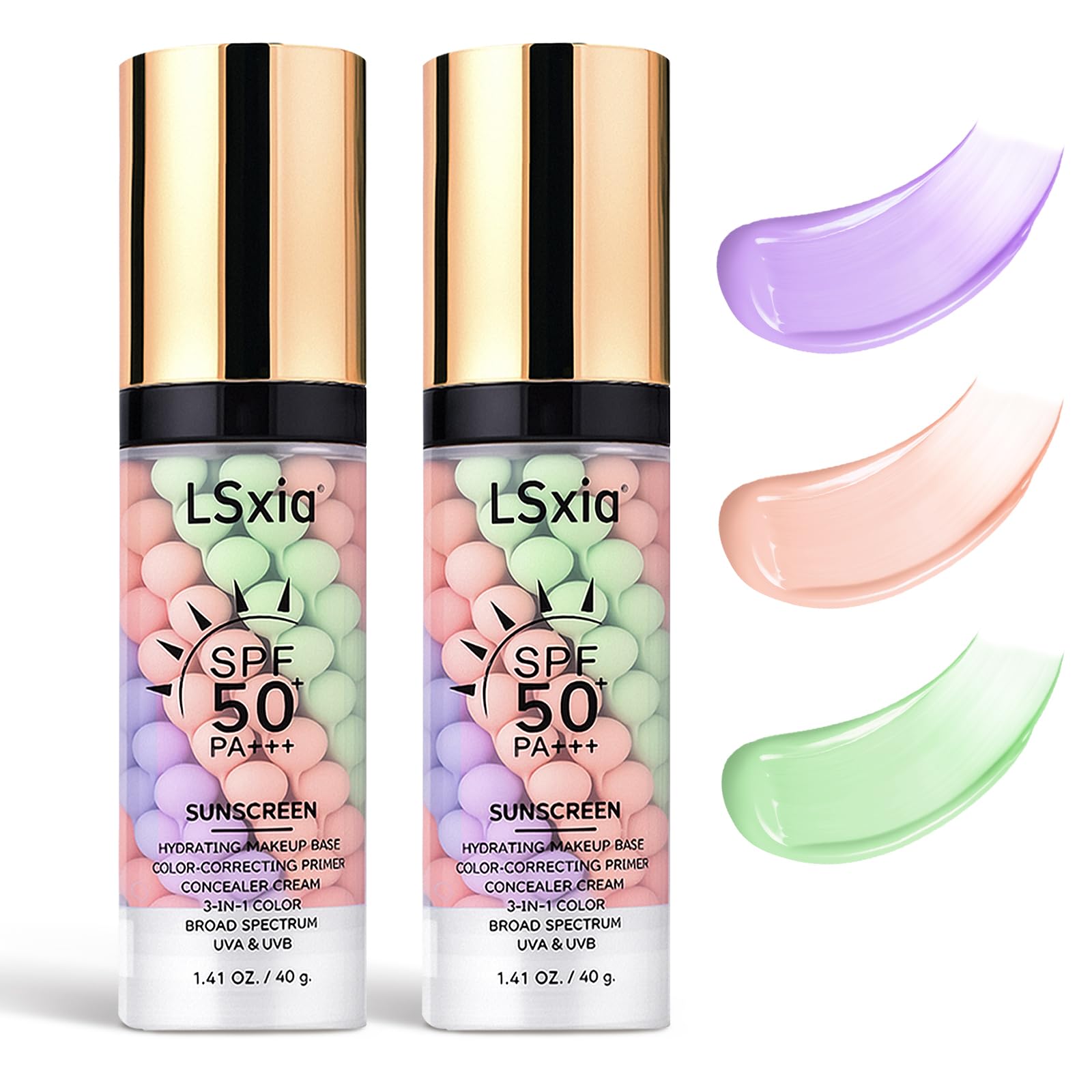 Amazon.com : 3 In 1 Primer for Face Before Makeup, SPF 50, Tinted