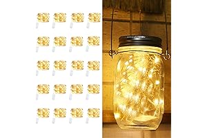 20 Pack Fairy Lights for Mason Jars Lid