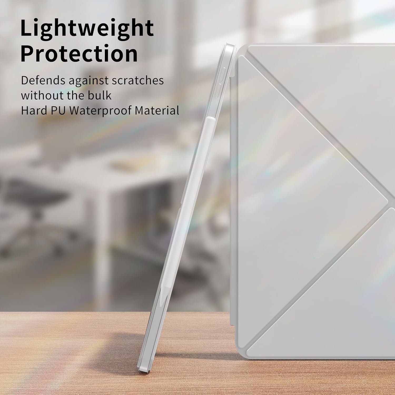 Case for iPad (A16) 11th/10th Generation (2025/2022, 11/10.9 Inch), Detachable Magnetic Attachment, Multiple Folding Stand, Slim Rebound Protection Cover, Auto Sleep/Wake, Gray