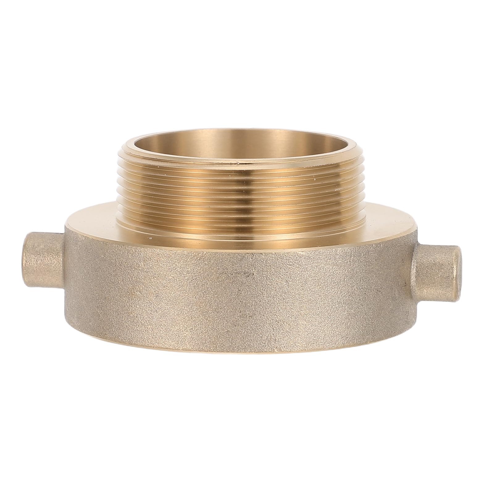 Operitacx Adaptador de manguera contra incendios para hidrante, conector de hidrante NPT de 2-1/2" x 2" con pasador de seguridad, acoplador de manguera de cobre para tuberías de jardín,