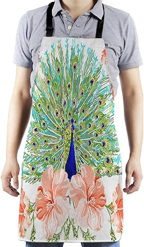 Miniatura 6 de HGOD DESIGNS Delantal de cocina de pingüinos con lindos bocetos de pingüinos para bebés y padres, para mujeres y hombres, babero ajustable para el