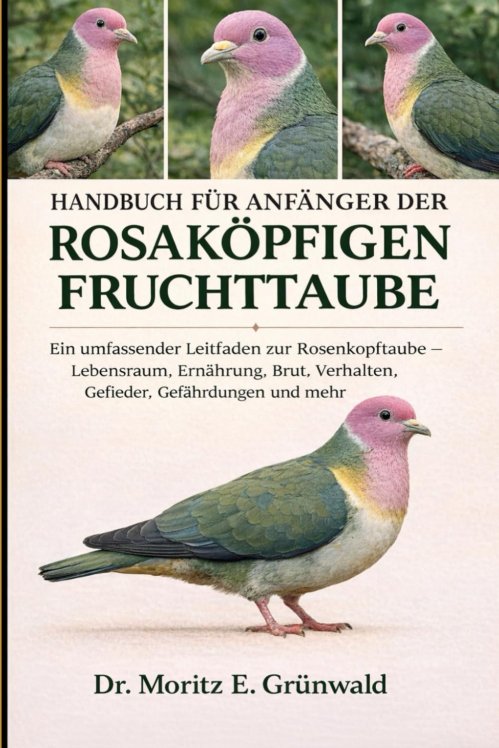 HANDBUCH FÜR ANFÄNGER DER ROSAKÖPFIGEN FRUCHTTAUBE: Ein umfassender Leitfaden zur Rosenkopftaube – Lebensraum, Ernährung, Brut, Verhalten, Gefieder, Gefährdungen und mehr