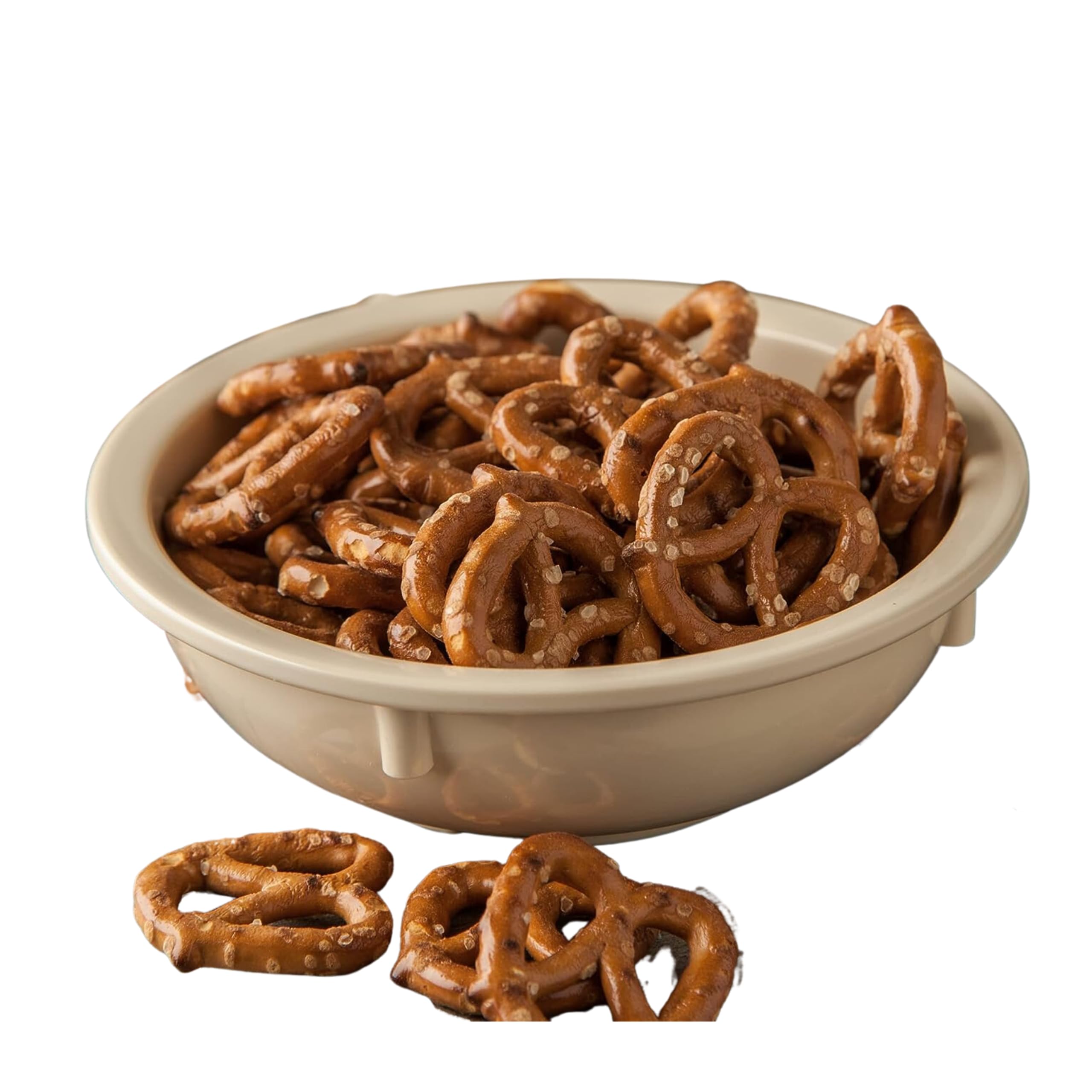 Carlisle FoodService Products Kingline Reusable Plastic Bowl Nappie Bowl for Home and Restaurant, Melamine, 10 Ounces, Tan