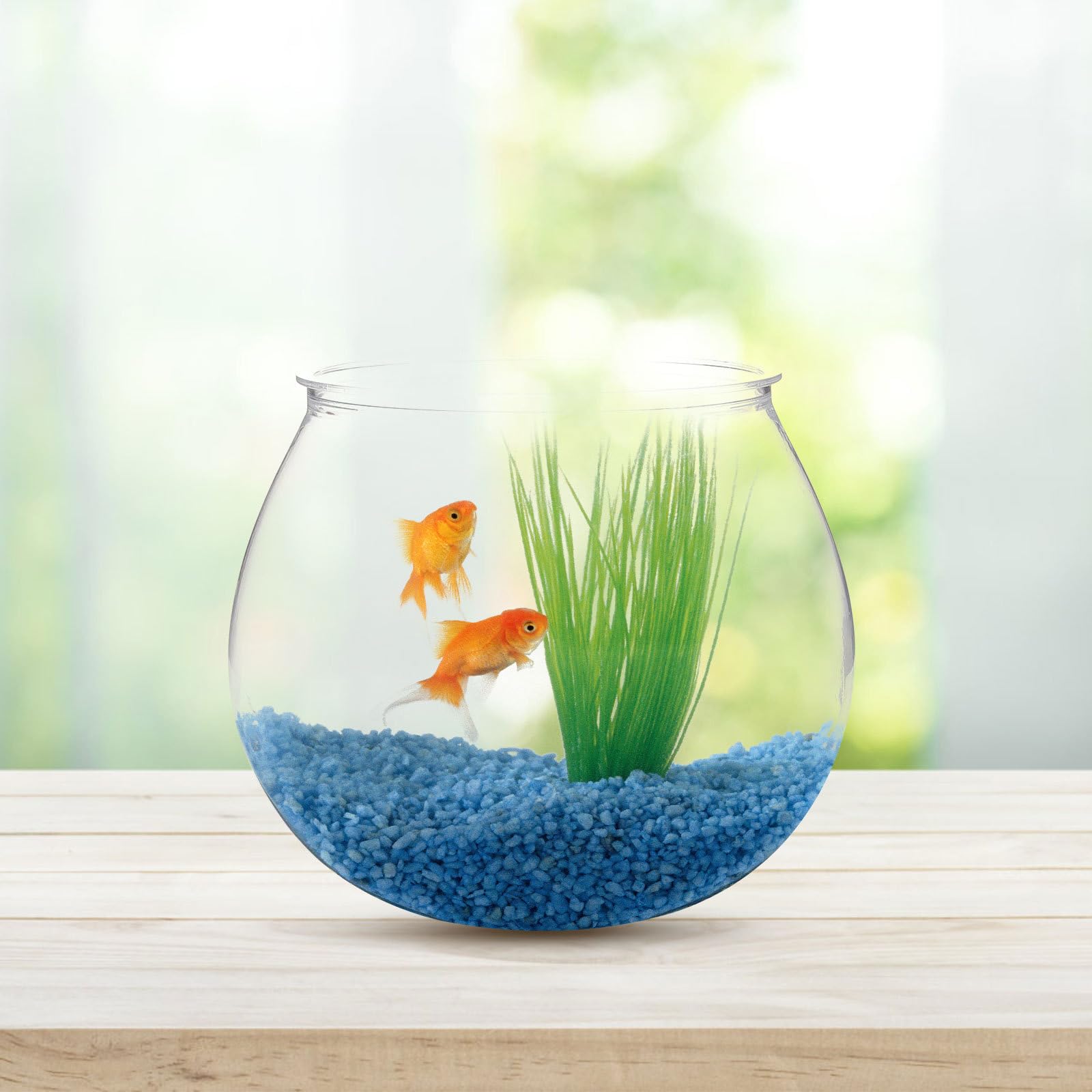 UKCOCO Plastic Fish Bowls: Clear Gold Fish Bowl Shatterproof Desktop PET Goldfish Tank Small Fish Bowl for Betta Goldfish Candy Holder Vase.3 pcs - Image 3