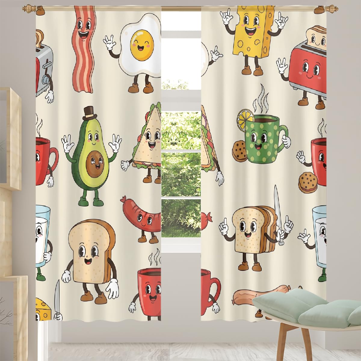 Rideaux transparents solides haut de gamme 140 x 213 cm pour habiller vos fenêtres