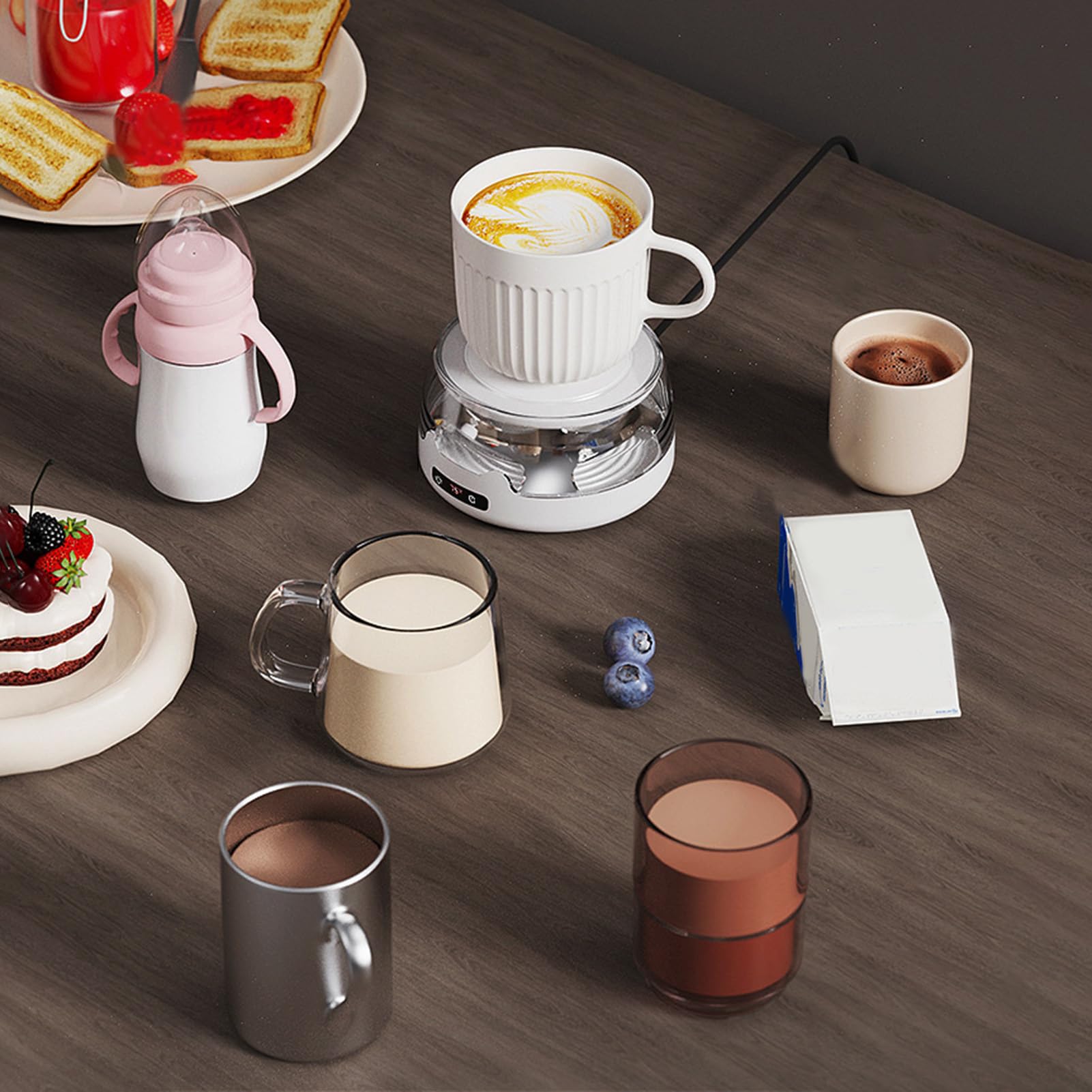 Calentador de Tazas 4 Niveles Temperatura Silencioso