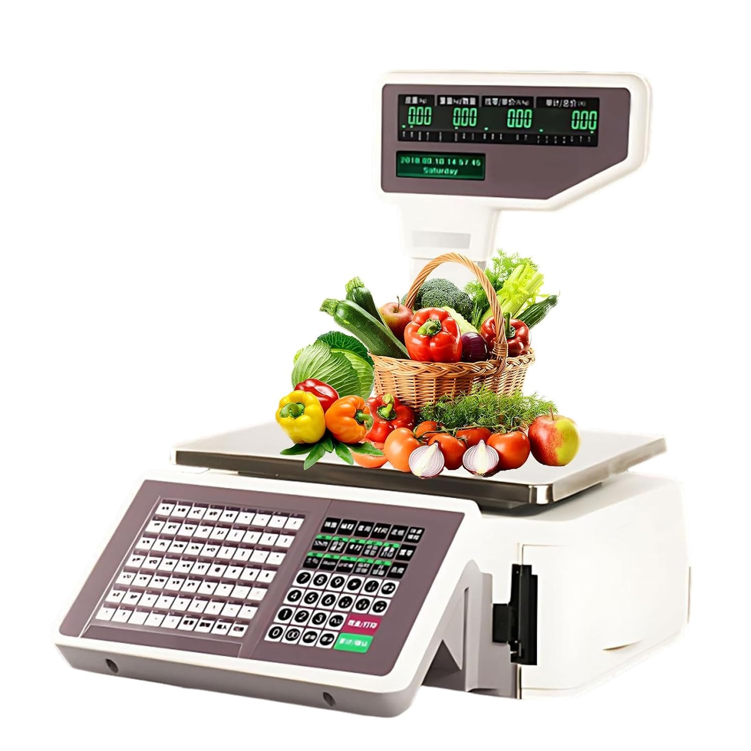 Bilancia Professionale 30kg con Etichettatrice Barcode