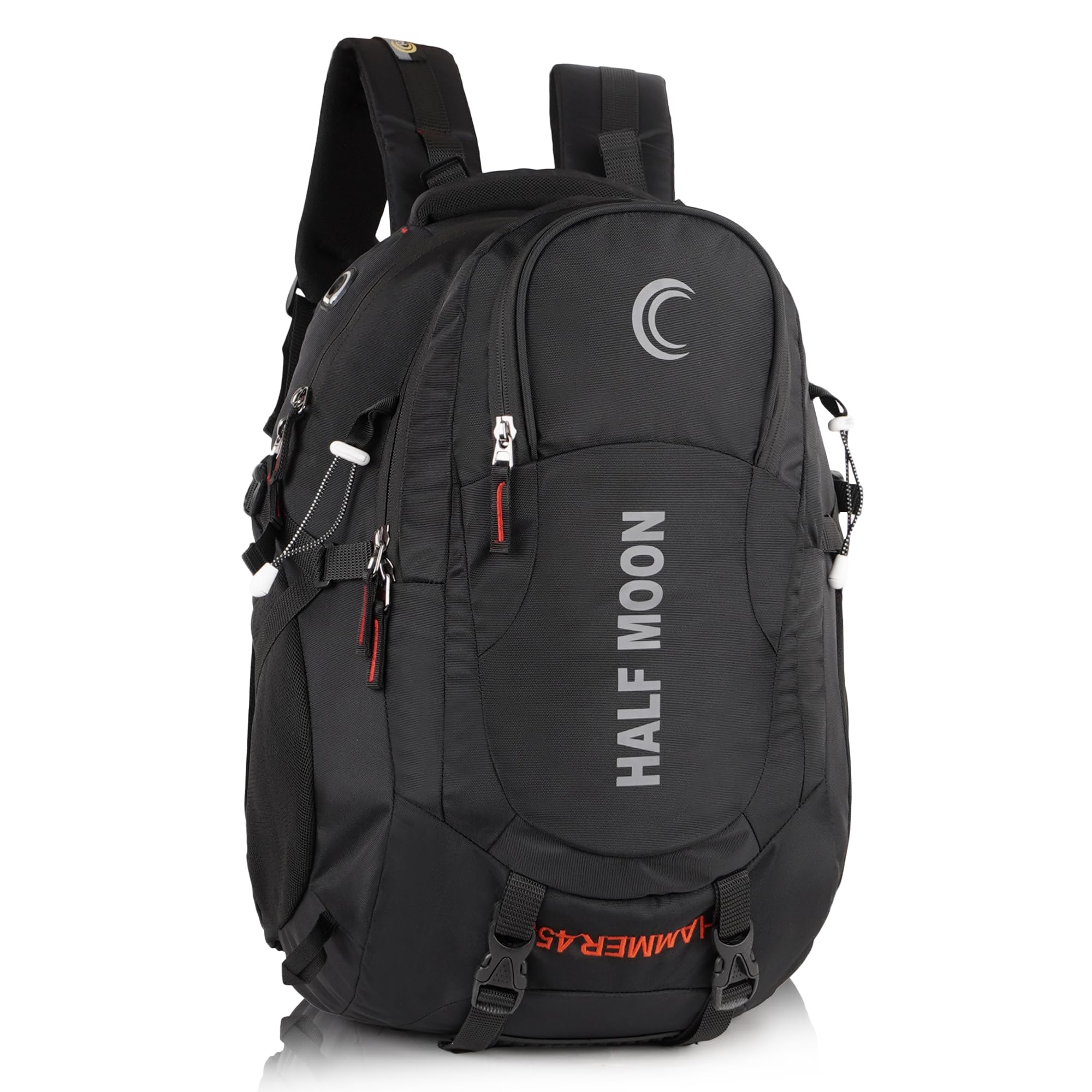 Half Moon 45L Hammer Waterproof Rucksack | With 17.3" Laptop Compartment & Rain Cover | For Trekking, Hiking, Travel, For Men & Women-picture-53