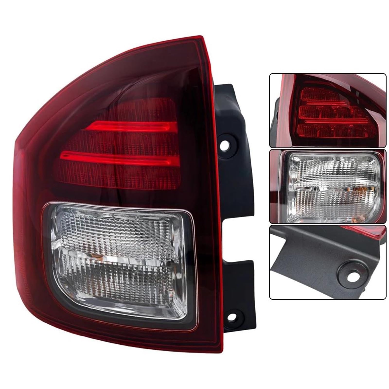 Générique Feu Arrière Stop Voiture LED Feu Arrière Signal Frein Pare Chocs Lampe D'avertissement 5272908AB Pour Jeep Pour Compass 2014 2015 2016 2017 Brouillard Arrières