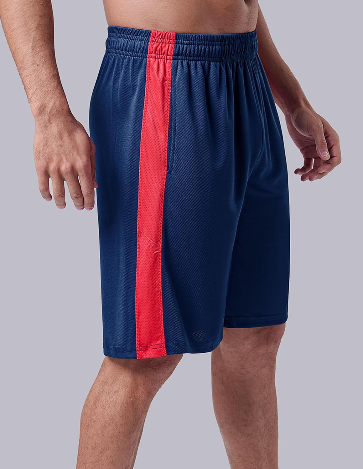 Liberty Imports 5 Pack Men's Quick Dry Athletic Basketball Shorts 9" Inseam with Pockets, Activewear for Workout Gym Running - Image 6