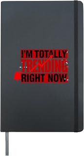 I'm Totally Trending Right Now Viral Influence Internet Hardcover Journal, Black