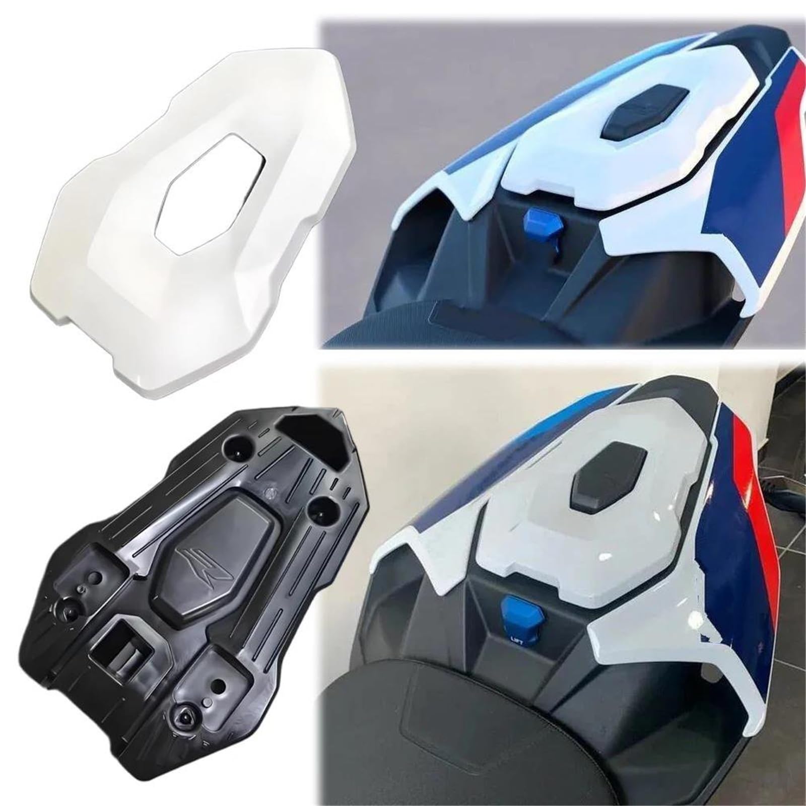 Capot De Selle Arrière pour Moto pour BMW S1000R 2022 2023 2024 2025 M1000R 2023 2024 Cache De Selle Arrière Carénage De Section Arrière Carénage Queue(Noir)