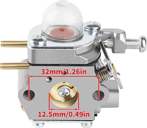 Miniatura 2 de Carburador TB22 TB32EC para Troy Bilt TB21EC TB22EC Craftsman WS210 WS2200 WS-2400 Recortadora de malezas Murray M2500 M2510 Cortador de cepillo Cub