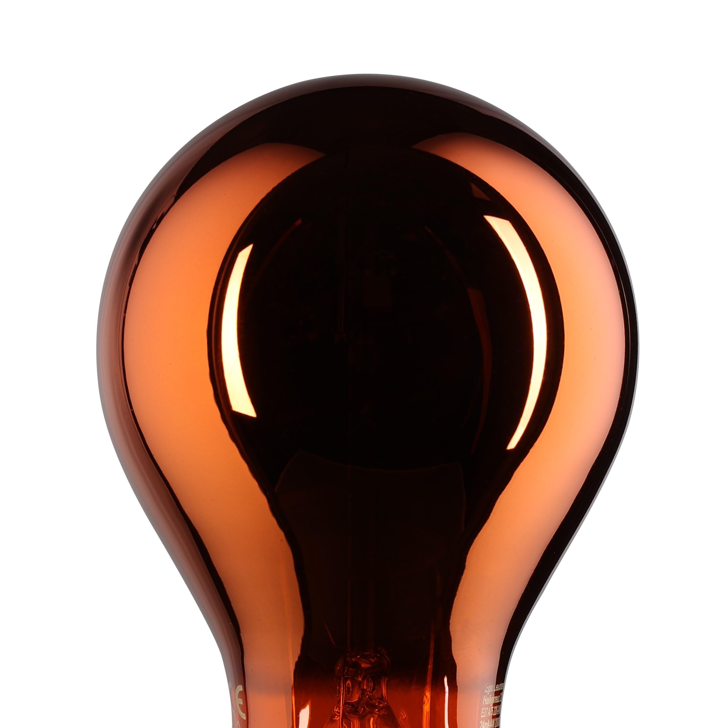 EGLO E27 LED ściemniana, spiralna Żarówka vintage, miedziana w stylu retro, 4 Watt, 30 Lumen, ciepła biel, 2000k, Żarówka Edisona A75, Ø 7,5 cm