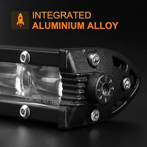 Miniatura 3 de TILTOP Luces todoterreno de una sola fila de 32 pulgadas barra de luz LED delgada 6D reflectores de luz LED para conducción para camión automóvil