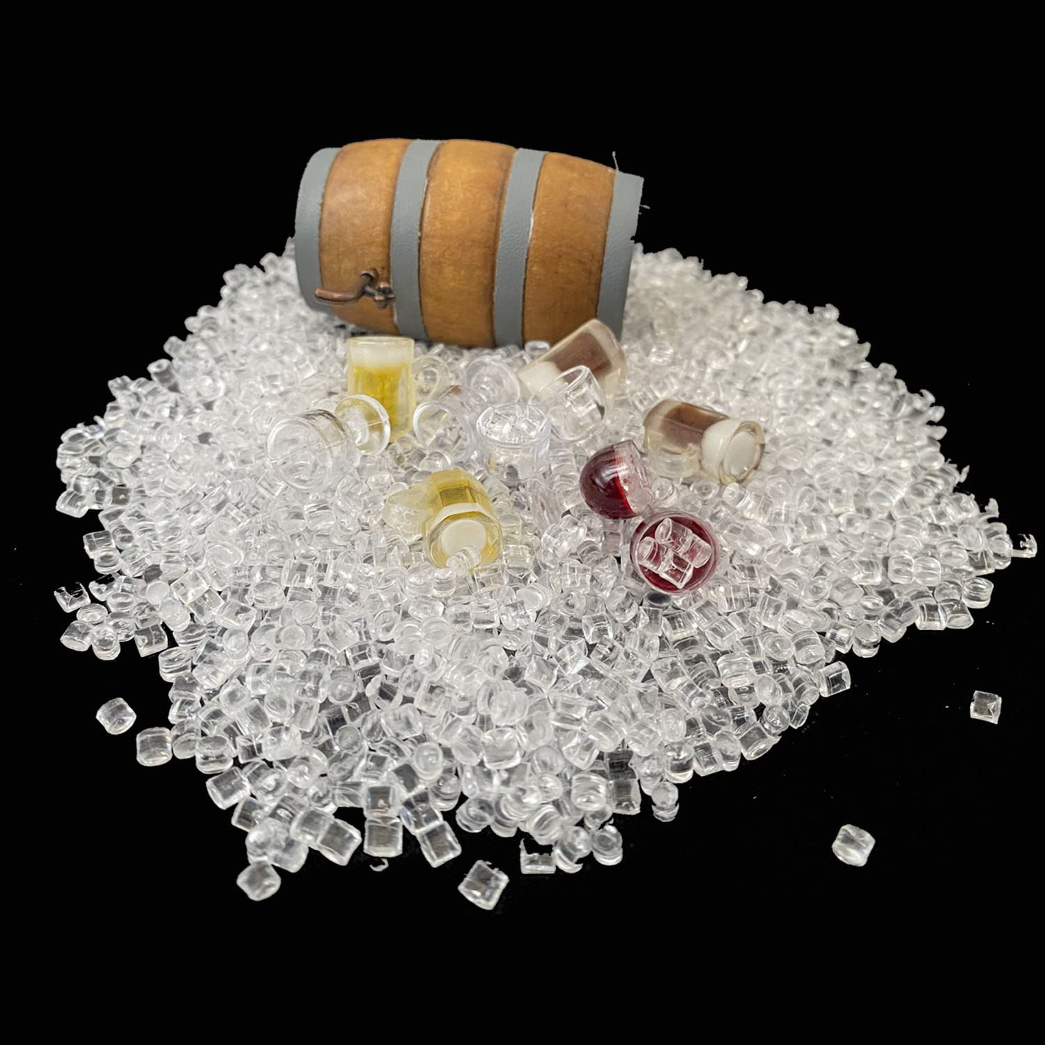 Glaçons Artificiels En Acrylique - 200g - Format 3mm - Transparents - Réutilisables - Décoration Mariage, Vase, Photo