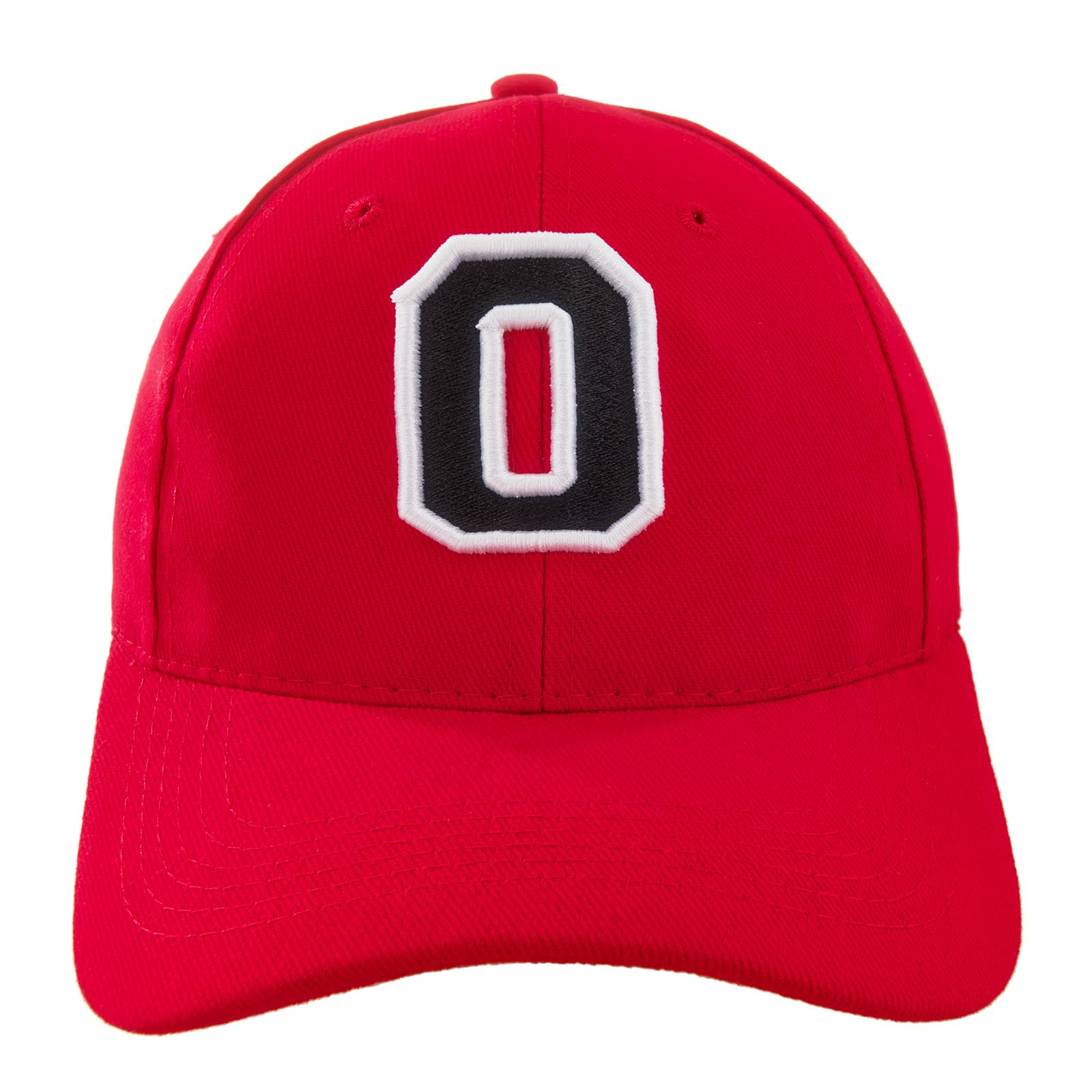 4Sold O Kids Casual Cotton Baseball Cap Alphabet A-Z Red Caps Black Letter Snap Back Hat Hats Snapback