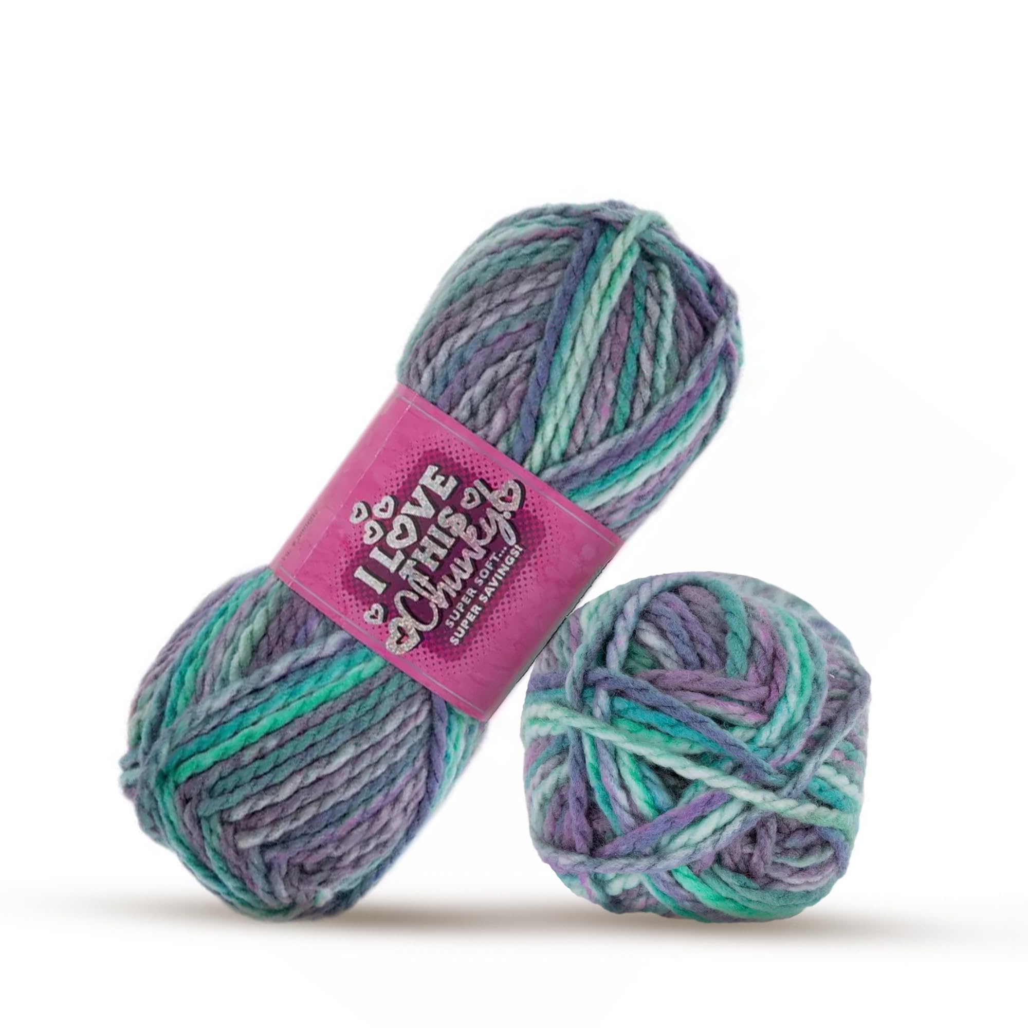 Amazon.com: I Love This Yarn 5 - Bulky – Soft Skein – 109 Yards of