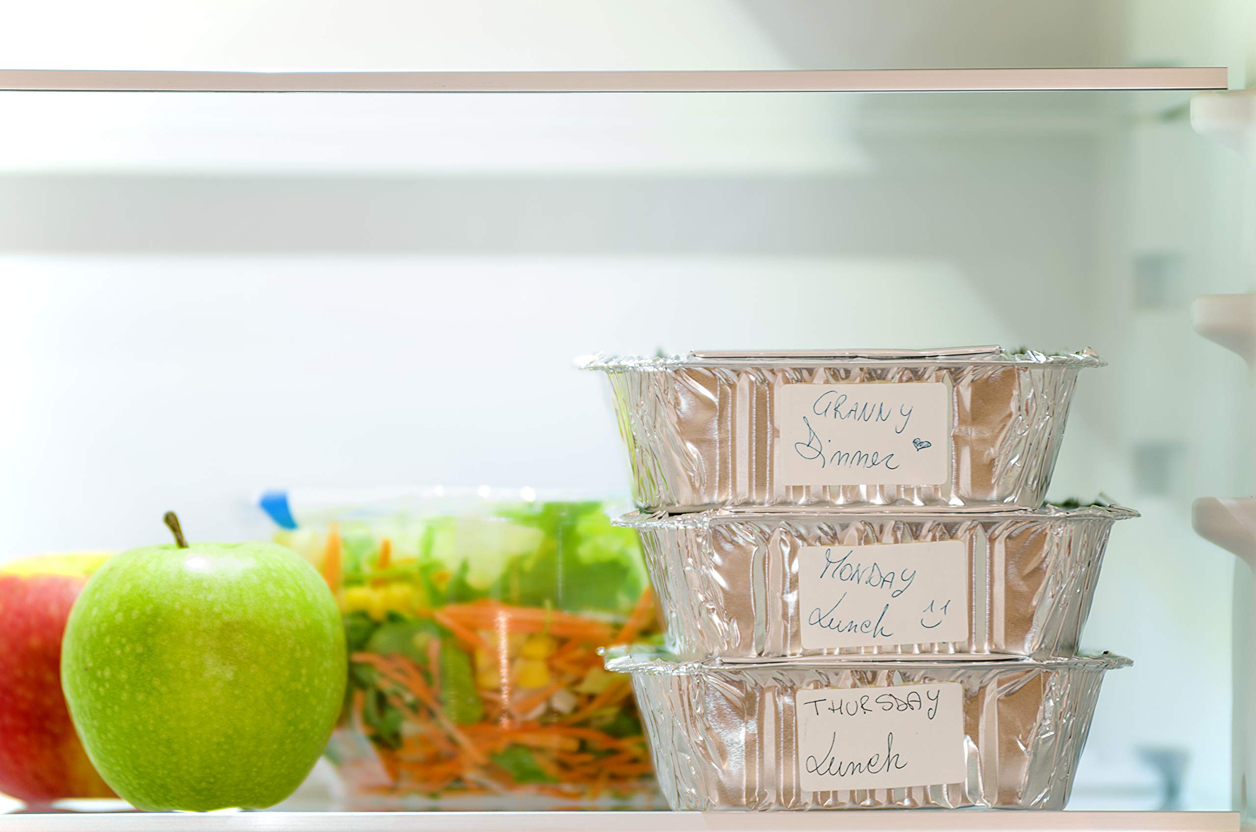 CONTITAL Couvercles Carton/Aluminium CR29L CA Pour Conteneurs En Aluminium 4 Portions - 100 Pièces