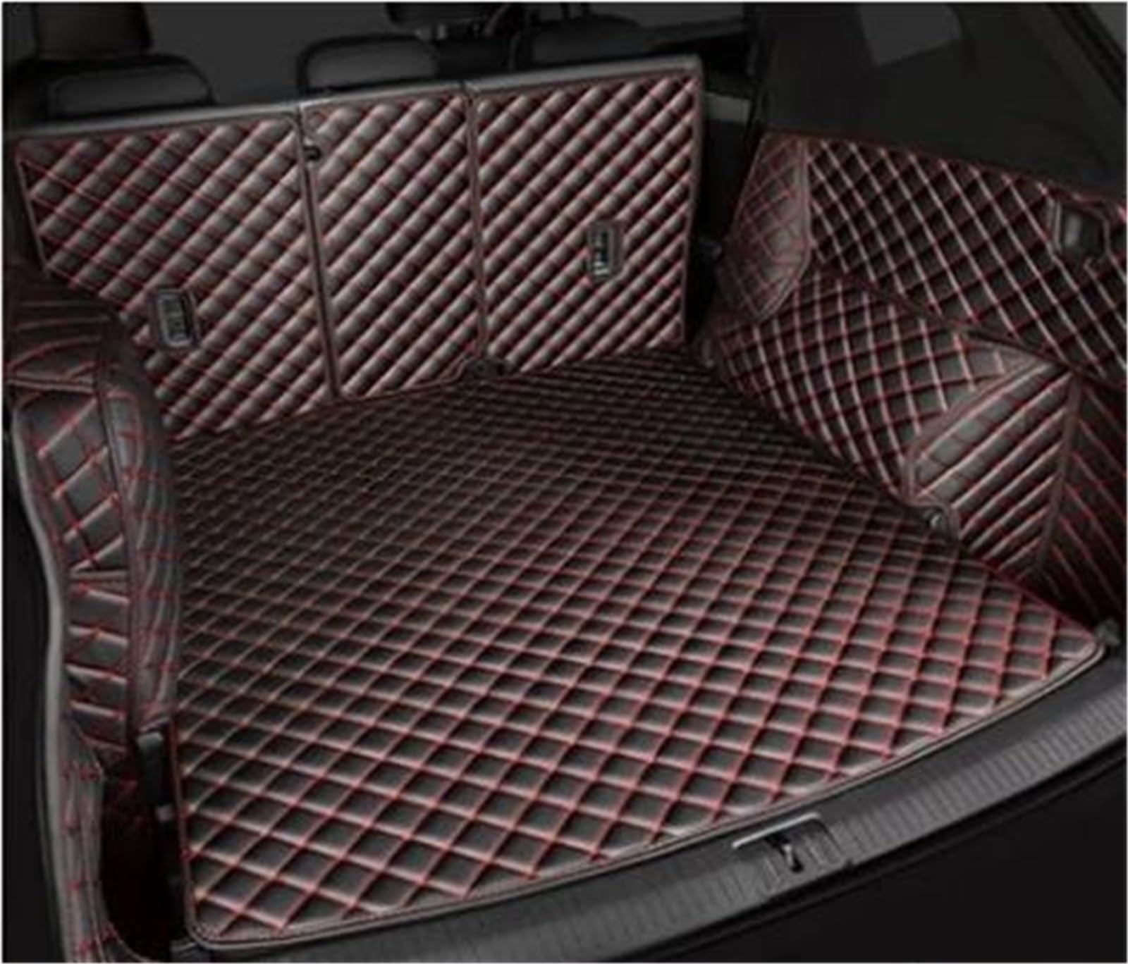 Vasca Custodia Per Baule Per Lexus NX 2015-2019 Bagagliaio Di Un'auto Zerbino Cargo Liner Accessori Interni Boot Vassoio Fodere Protector Pad(Black red 7,2018)