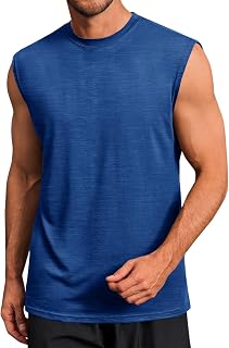 Runcati Mens Workout Tank Tops Sleeveless Muscle Cut Off Shirt Athletic Gym T Shirts
