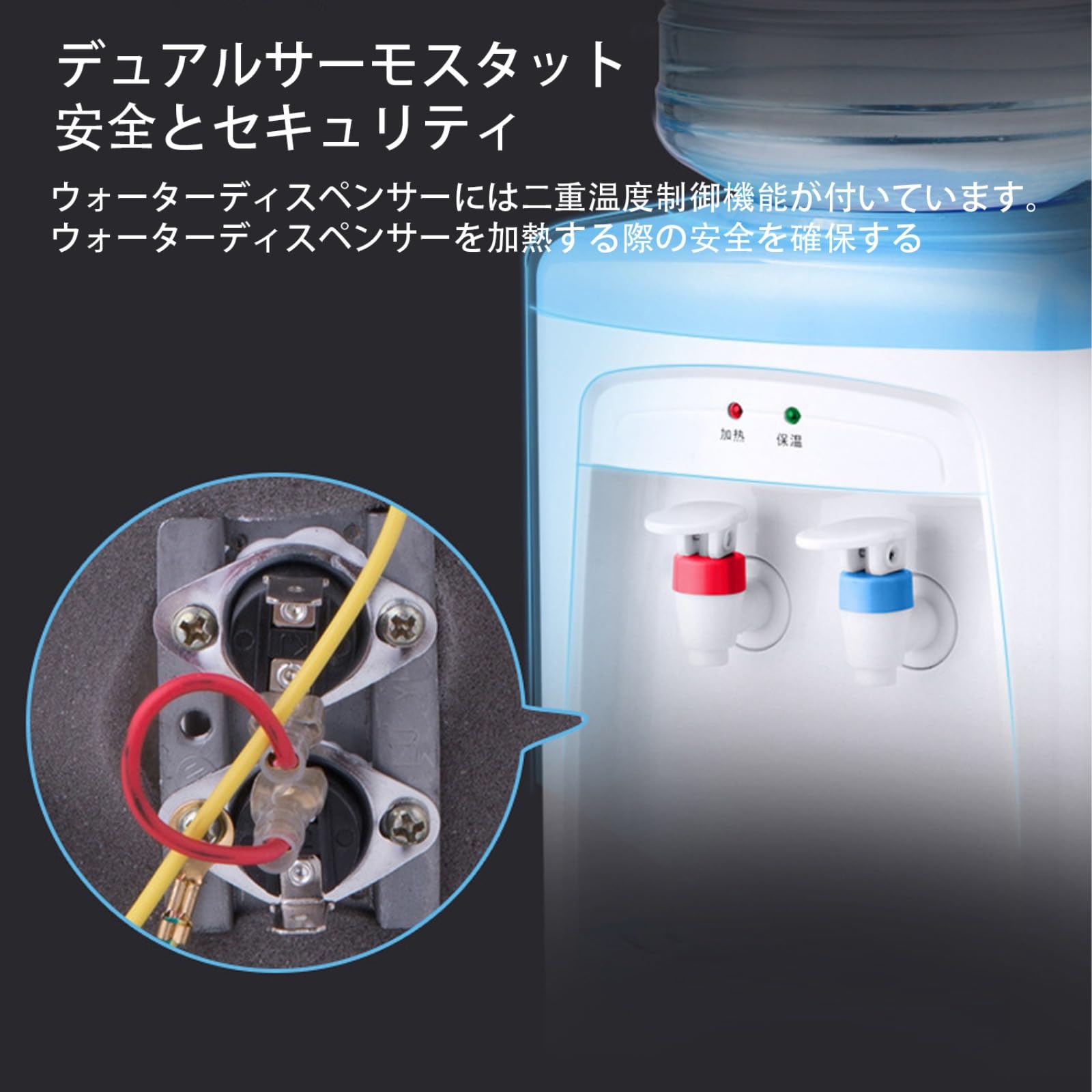 Amazon.co.jp: 小型コンパクト卓上ウォーターサーバー 4L ペットボトル