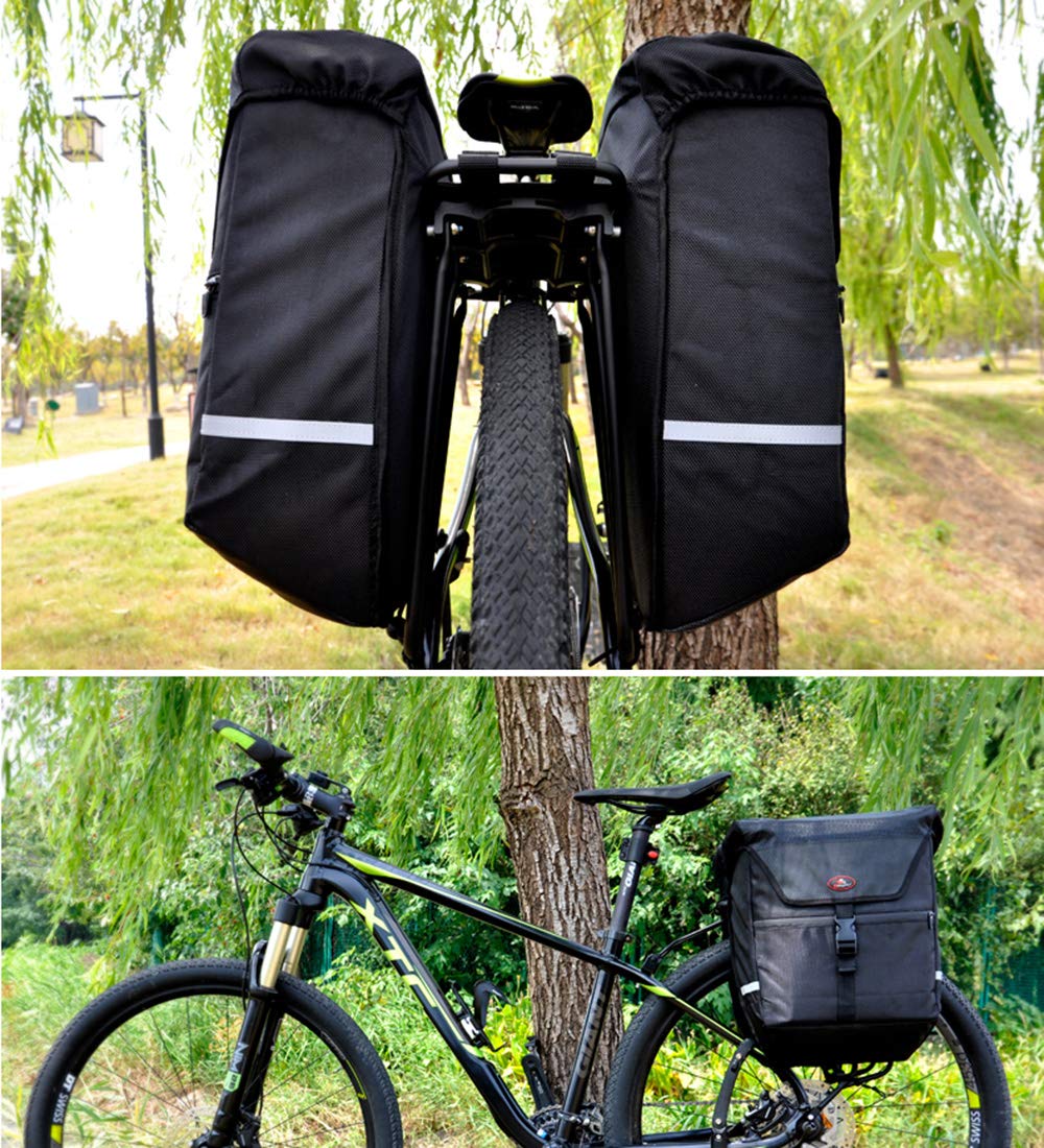 Torba rowerowa 29L Sakwy rowerowe Bagażniki bagażnika - Pasek odblaskowy - Wodoodporny nylon - Niełatwo odkształcone tłumienie