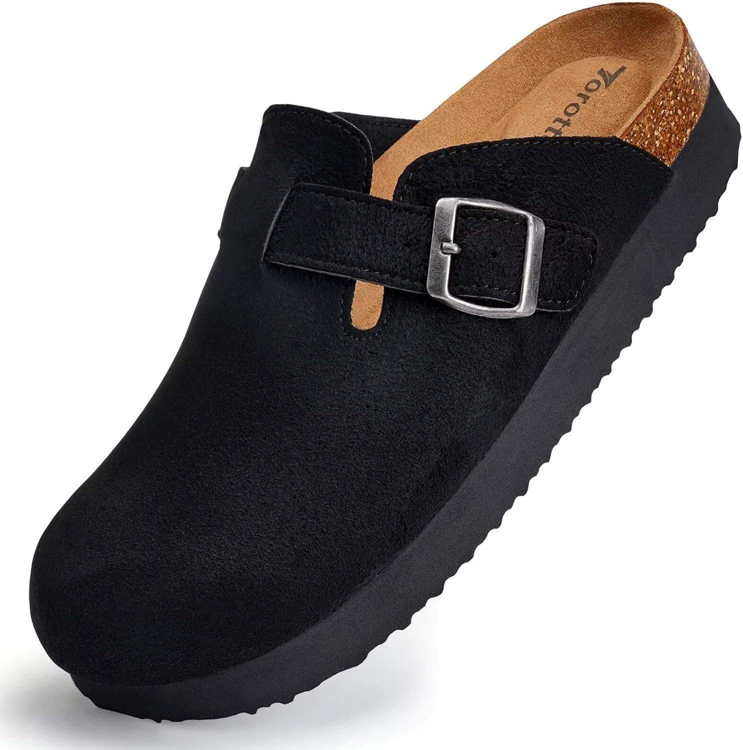 Torotto Womens Mens Clogs Cork Footbed Suede Slippers Arch Support Potato... - Picture 8 of 68