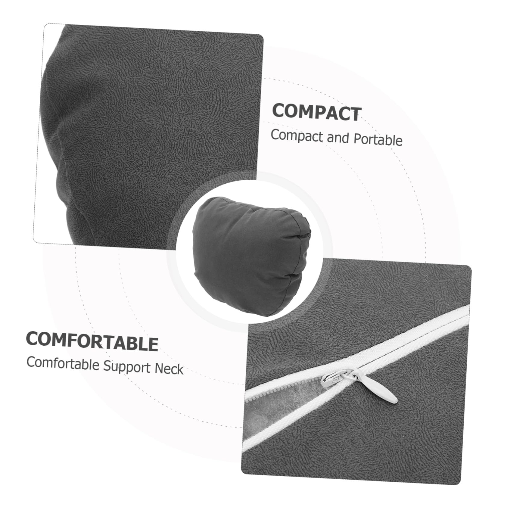 SOLUSTRE 2piezas Almohada Cuello del Coche de Gamuza de Almohadas Ergonómicas para Reposacabezas de Coche Soporte Cervical para Conducir