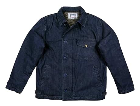 Amazon | [ヒューストン] 12.5oz デニム A-2 デッキジャケット