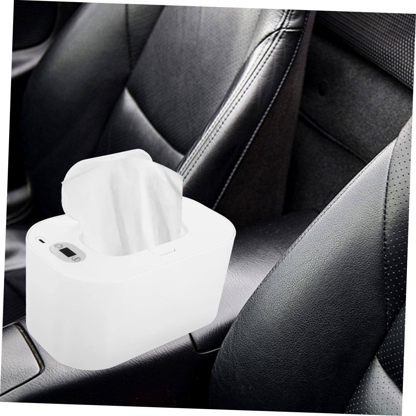 BESTonZON 4 Stück wärmer wischen Babytücher Feuchttücher Auto Papiertücher Baby-Geschenk Wischwärmer für zu Hause Tragbarer Feuchttuchwärmer Wagen Gewebe Thermobox Heizung reisen Abs Weiß