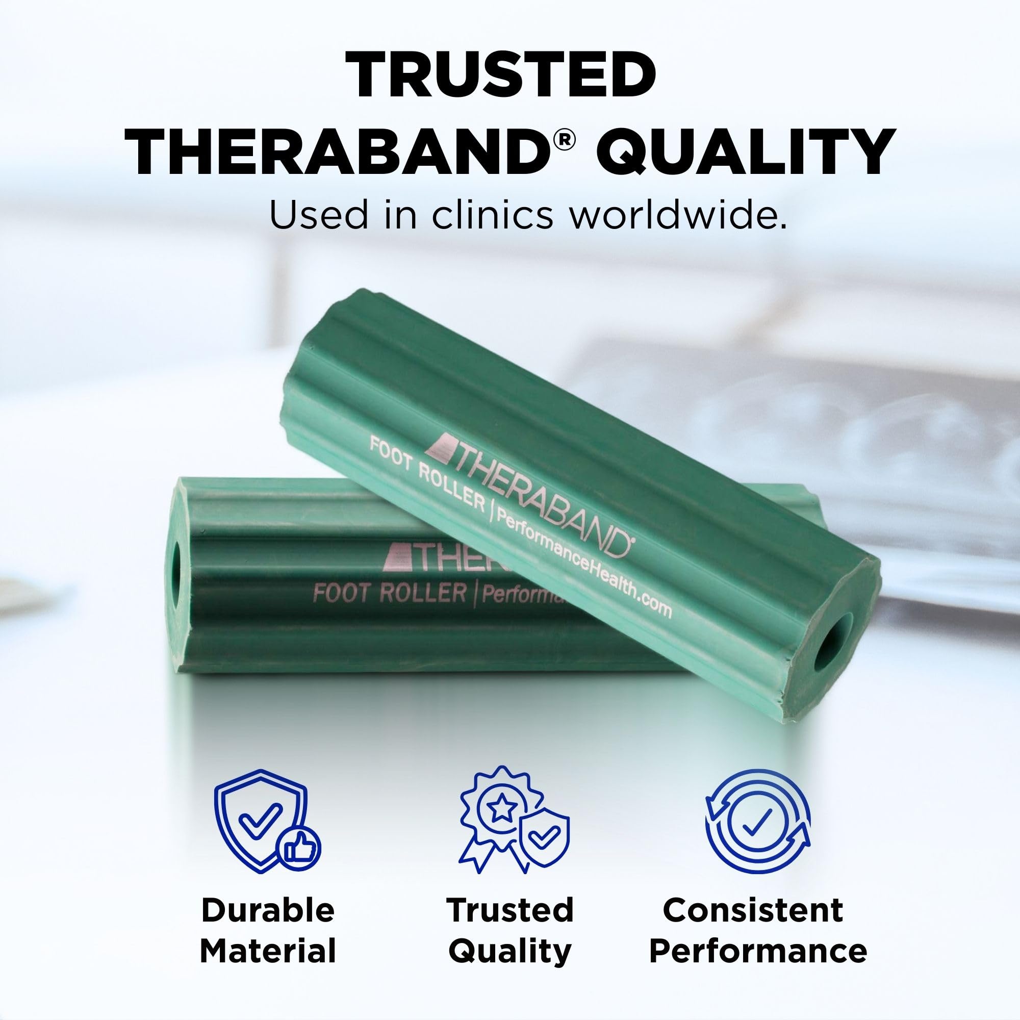 Thera-Band wałek do masażu stóp, wałek do masażu stóp, urządzenie relaksacyjne, kolor zielony