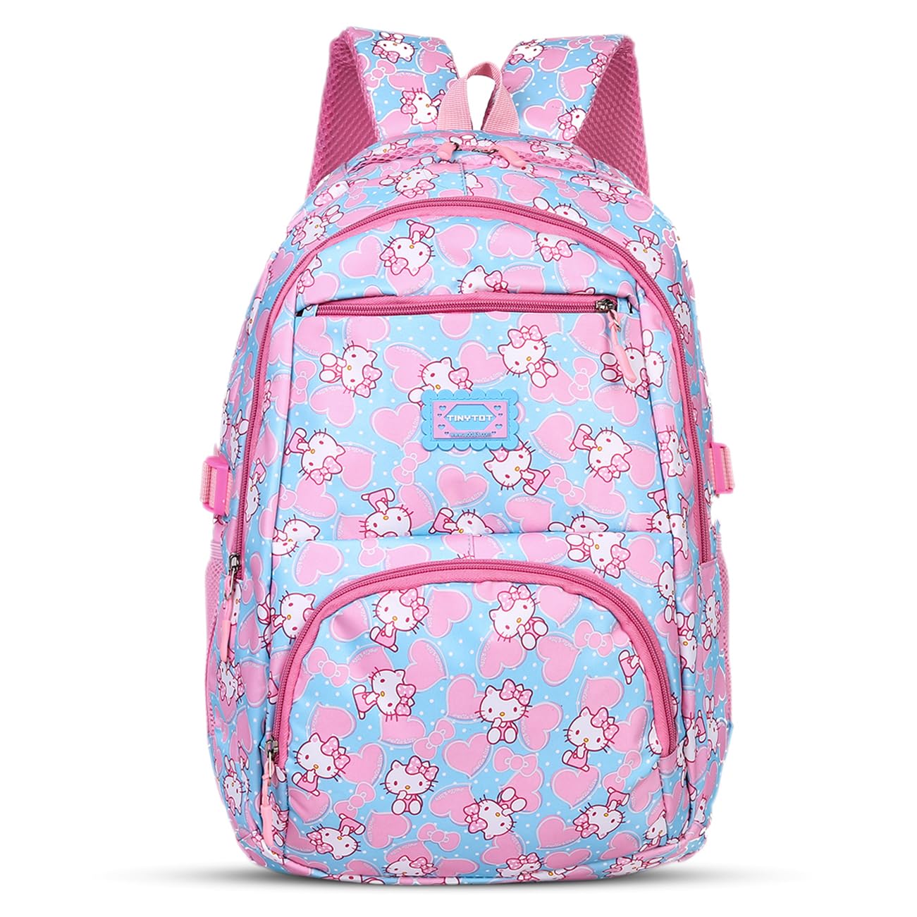 tinytot School Bag for Girl - 26 Litre, 18 Inches, Waterproof Tuition Bag for Girls Durable & Sleek, Kitty Print, School Backpack, Picnic & Travel Bag, College Bag for Girls-picture-29