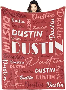 Personalized Blankets for Kids with Names Customized Blankets with Name for Adult Custom Blanket Gift for Birthday Christmas Valentines Day Gift