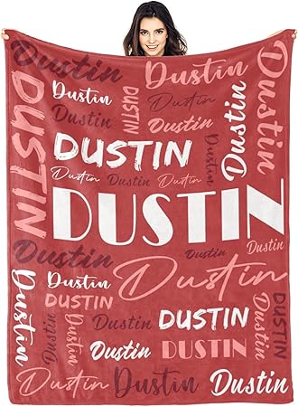 Personalized Blankets for Kids with Names Customized Blankets with Name for Adult Custom Blanket Gift for Birthday Christmas Valentines Day Gift