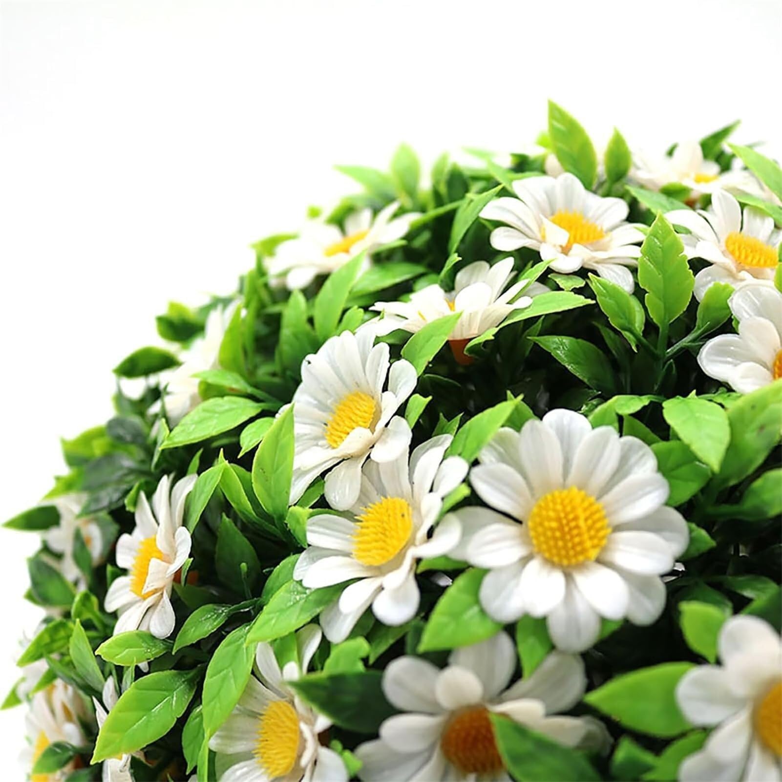 Ekran żywopłotu ze sztucznych roślin, Sztuczna roślina Topiary Kulki Kule Sztuczne na zewnątrz Duże dekoracyjne kule bukszpanu Zieleń topiary trawy rośliny Sztuczny bukszpan (Rozmiar: 40 cm)(40cm)