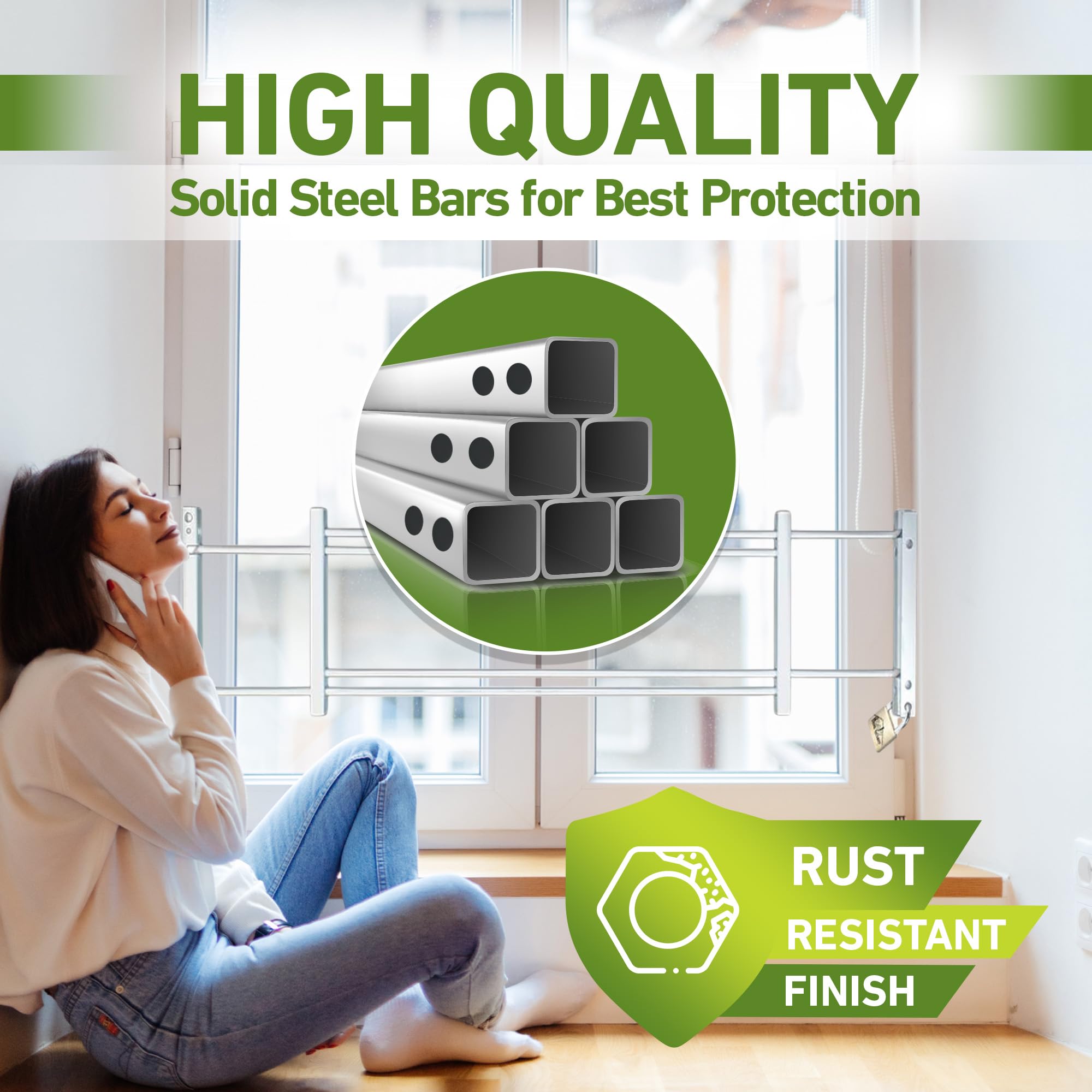 Window Security Bars External Security Bars For Windows That Open Extra Large Door Window Grille ...